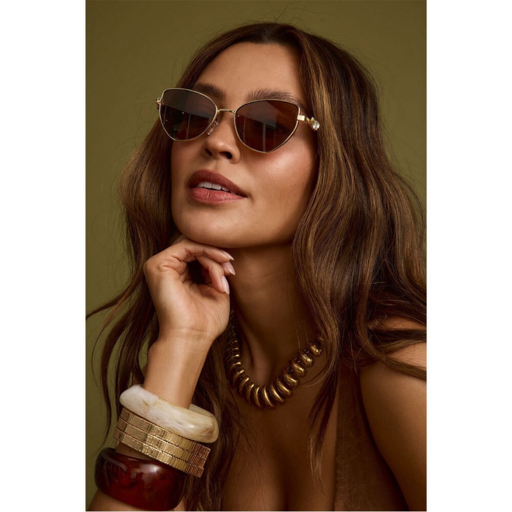 12th Tribe Lucas Brown Cat Eye Sunglasses